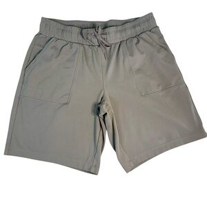 Mondetta Light Brown Athletic Shorts with Elastic Waistband